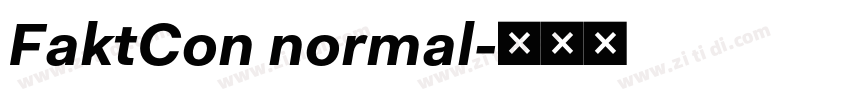 FaktCon normal字体转换